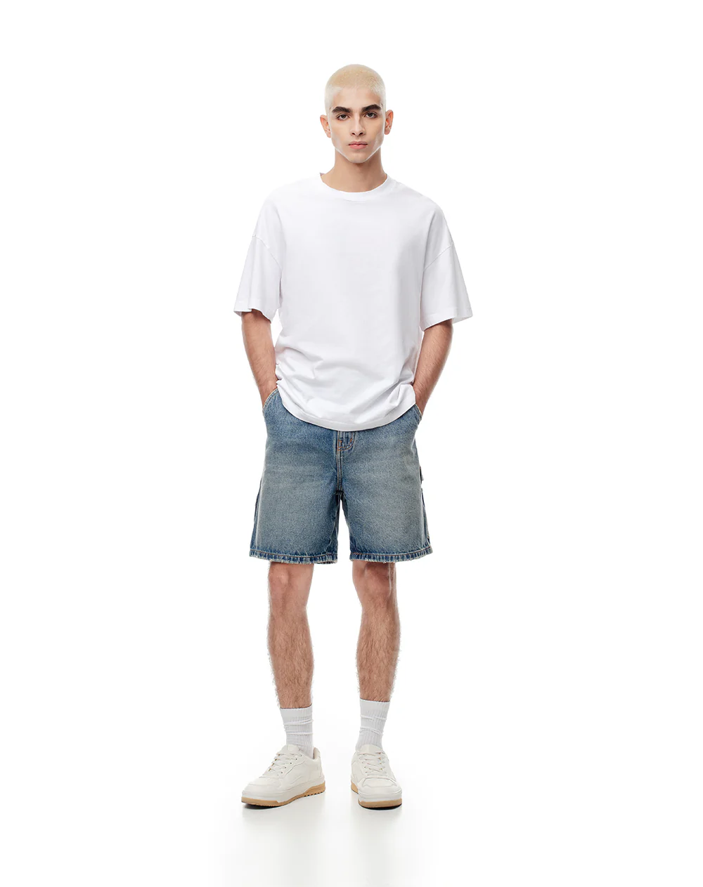 Bermuda denim regular índigo medio hombre - Image 6