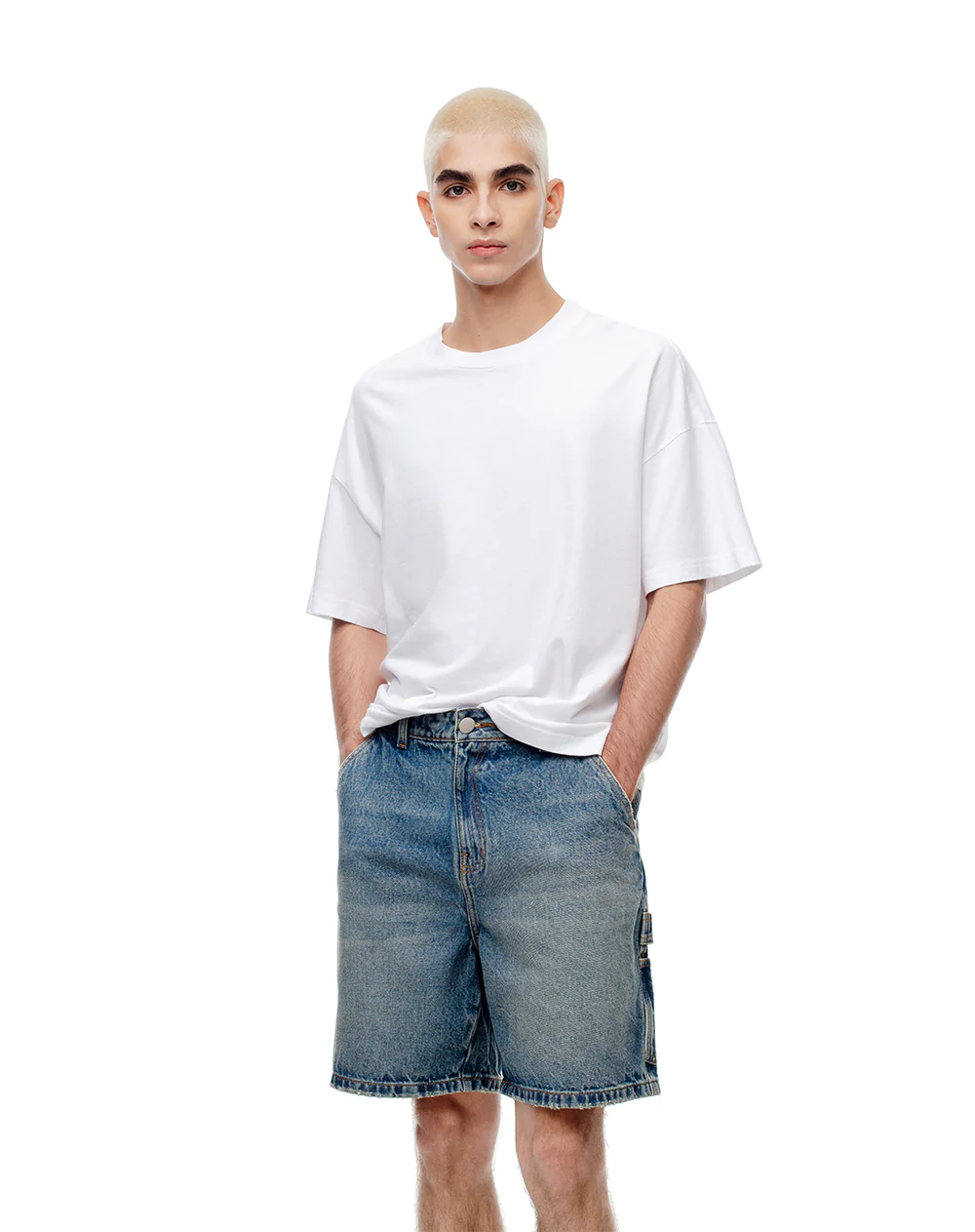 Bermuda denim regular índigo medio hombre - Image 7