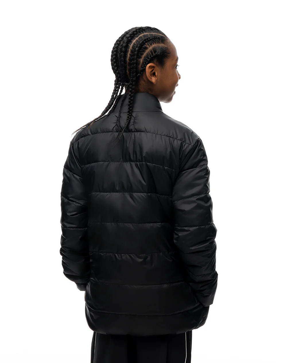 Chaqueta regular acolchada negra niño - Image 2