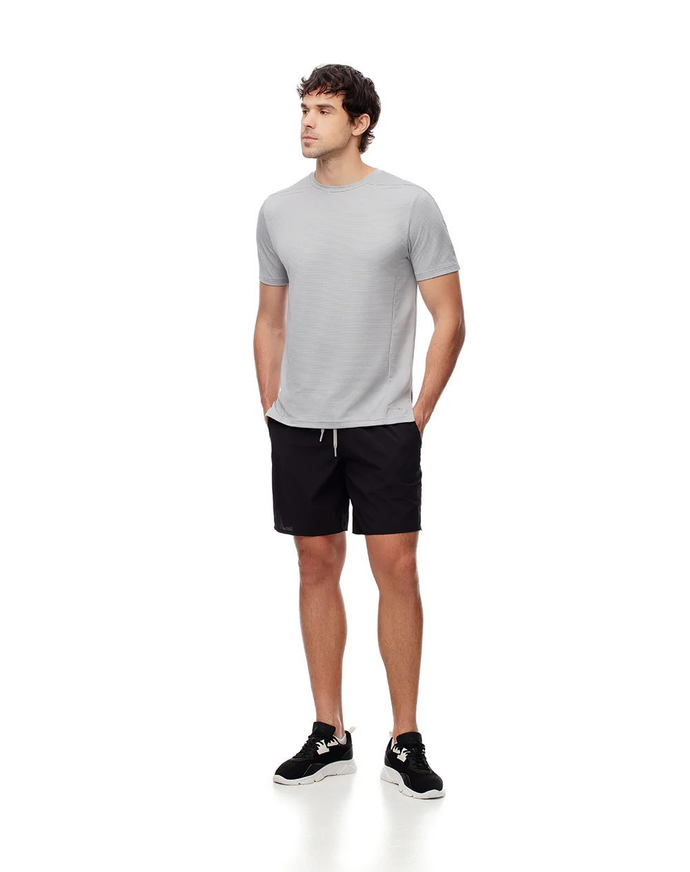 Camiseta deportiva control humedad gris hombre - Image 5