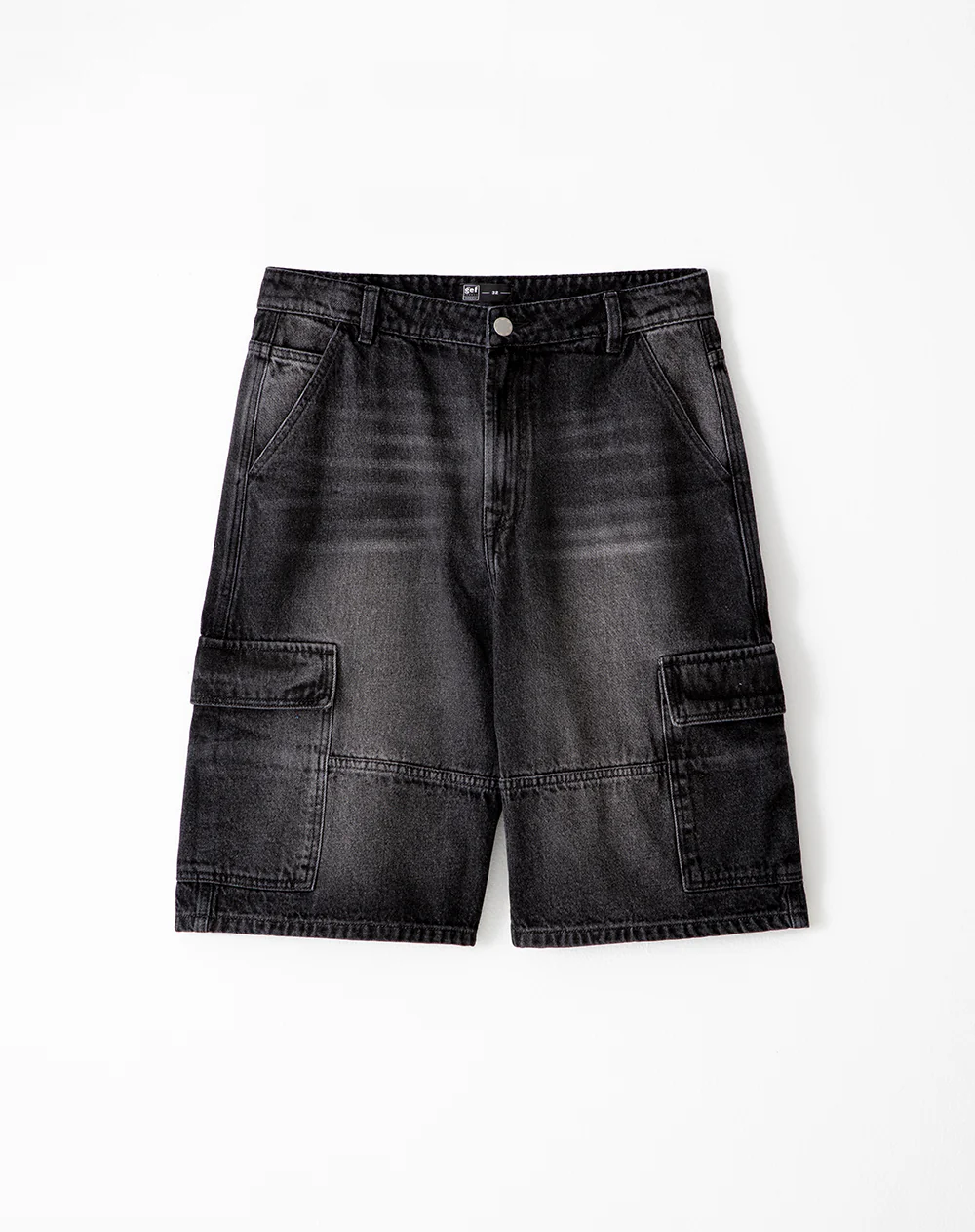 Bermuda denim regular negro hombre - Image 6