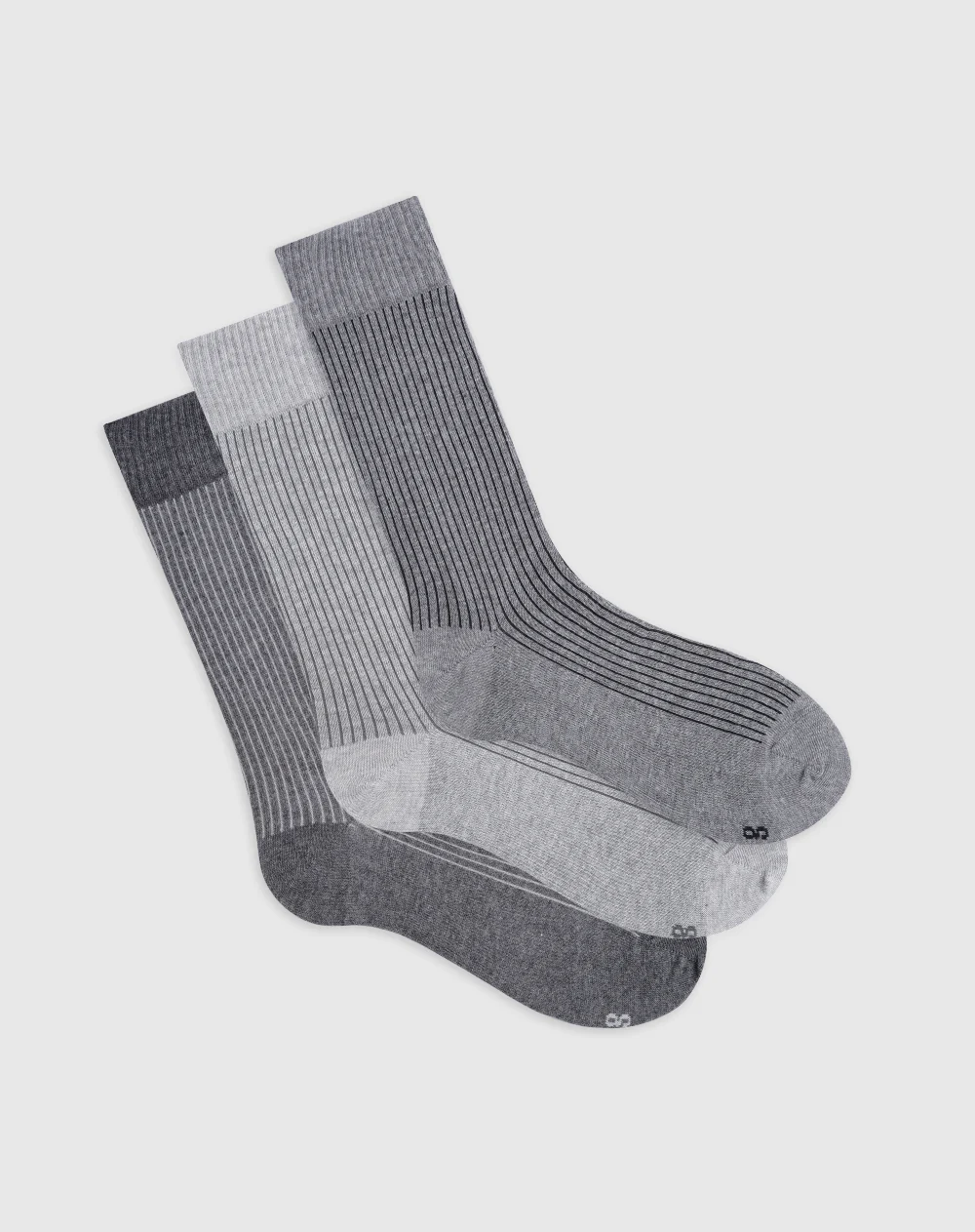 Medias hombre largas algodón pack x3 surtido