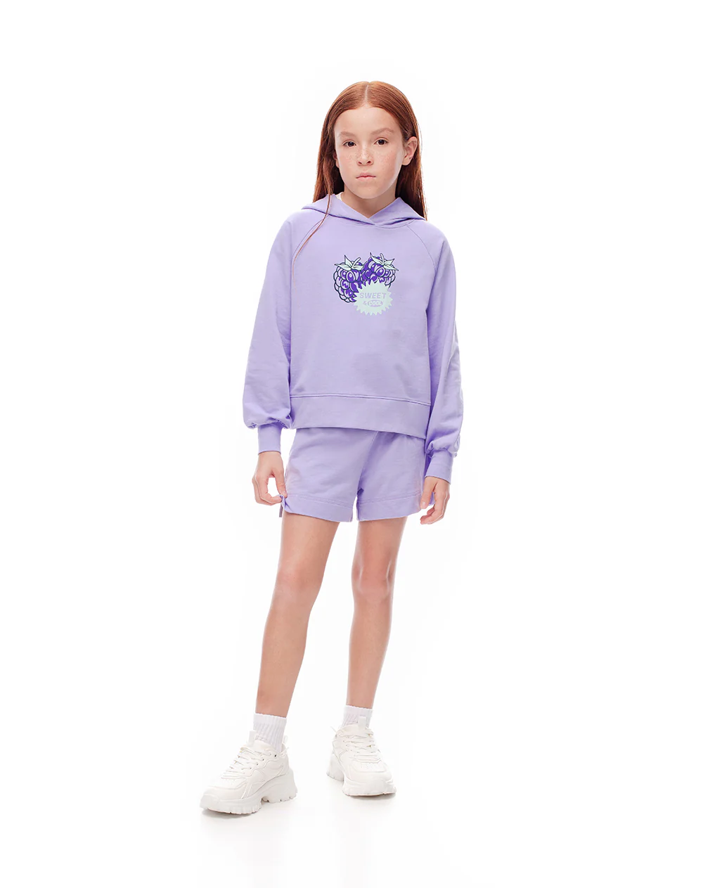 Short algodón lavanda niña - Image 3