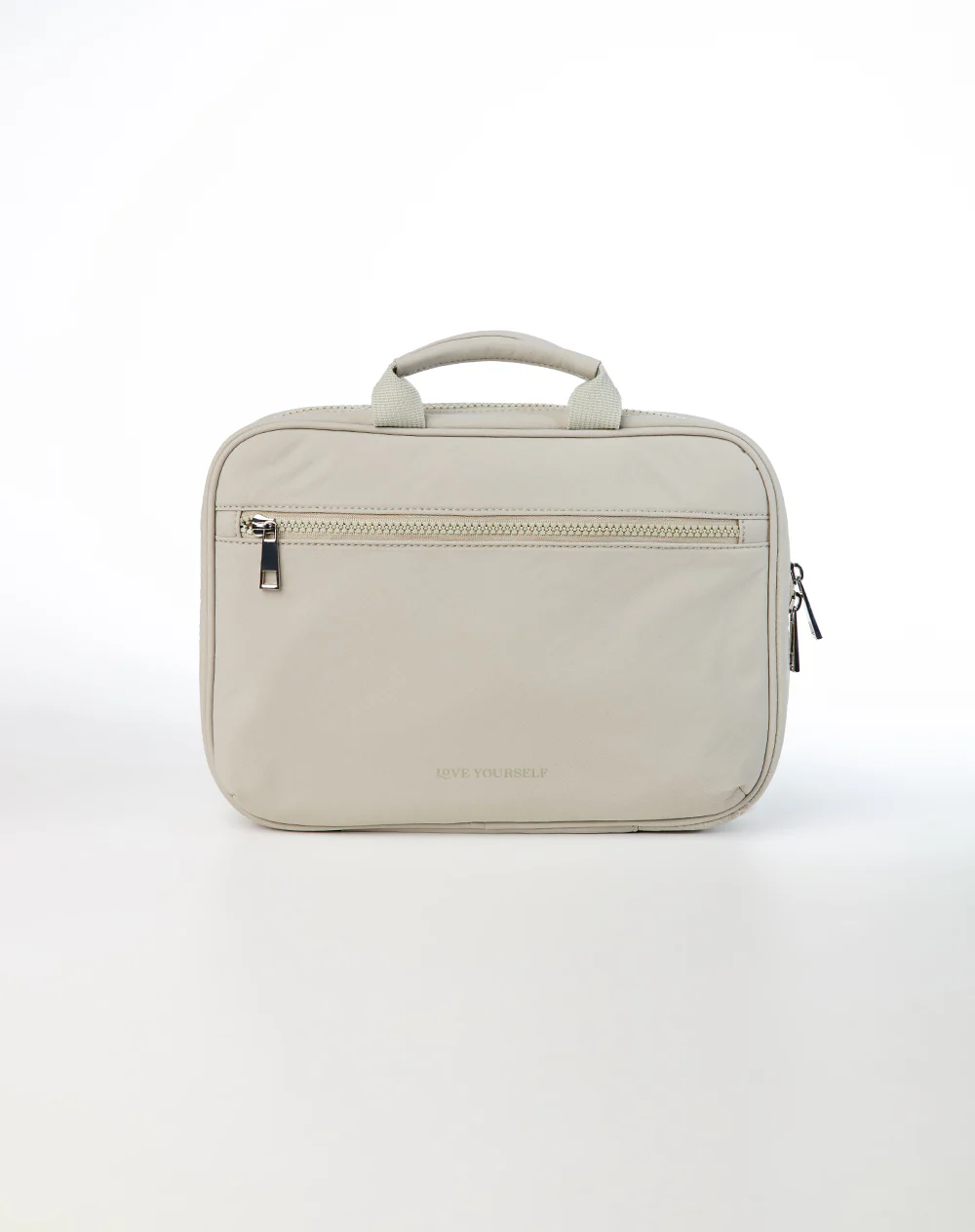 Estuche organizador beige mujer