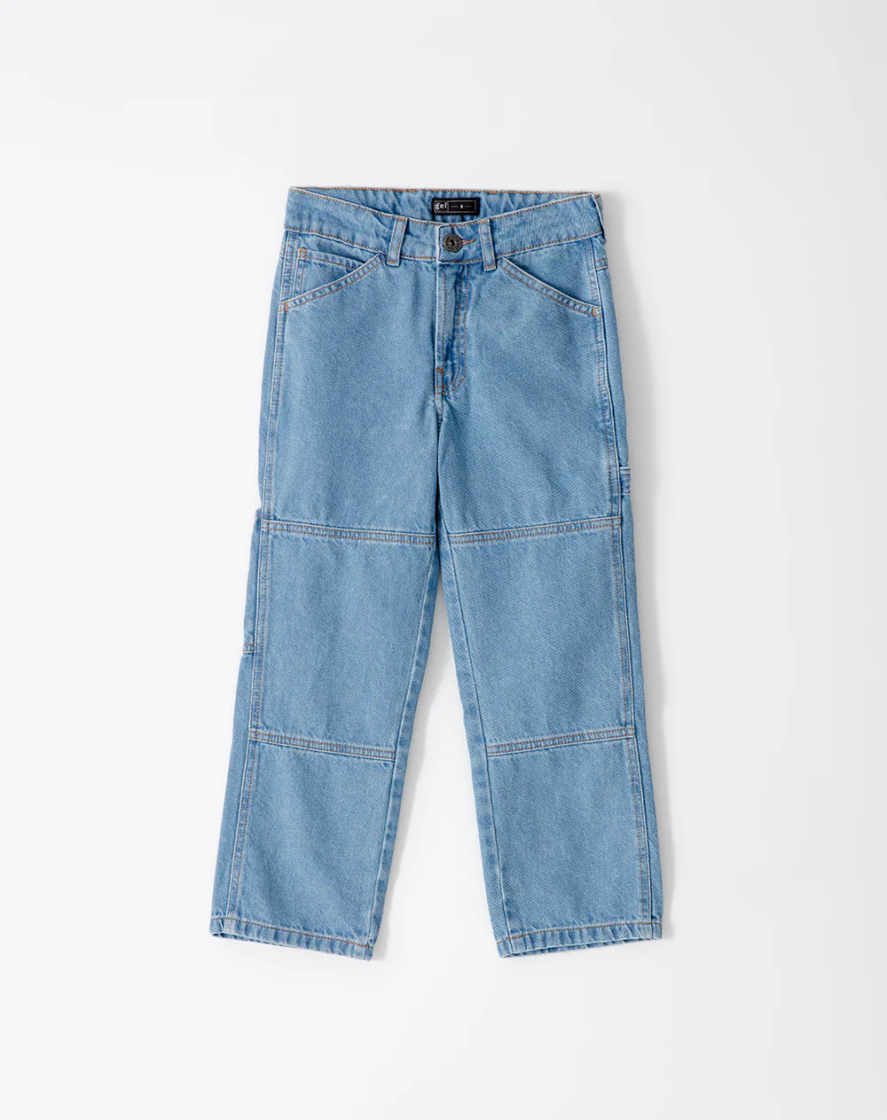Jean wide leg índigo claro niño - Image 6
