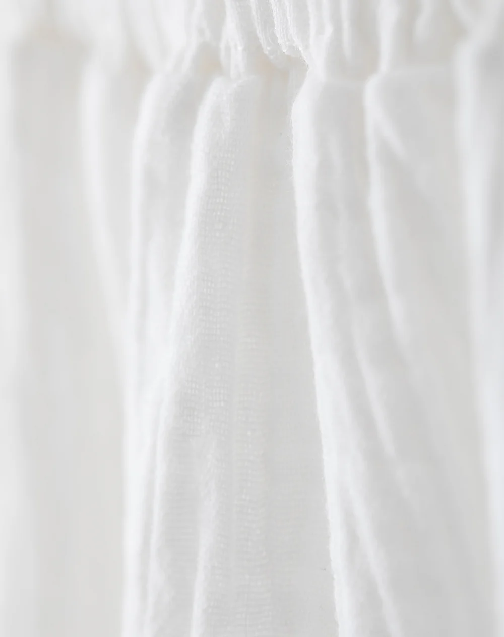 Vestido corto capas algodón blanco niña - Image 7