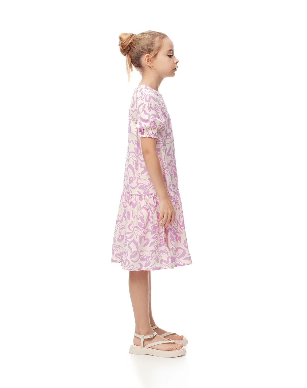 Vestido corto estampado niña - Image 3