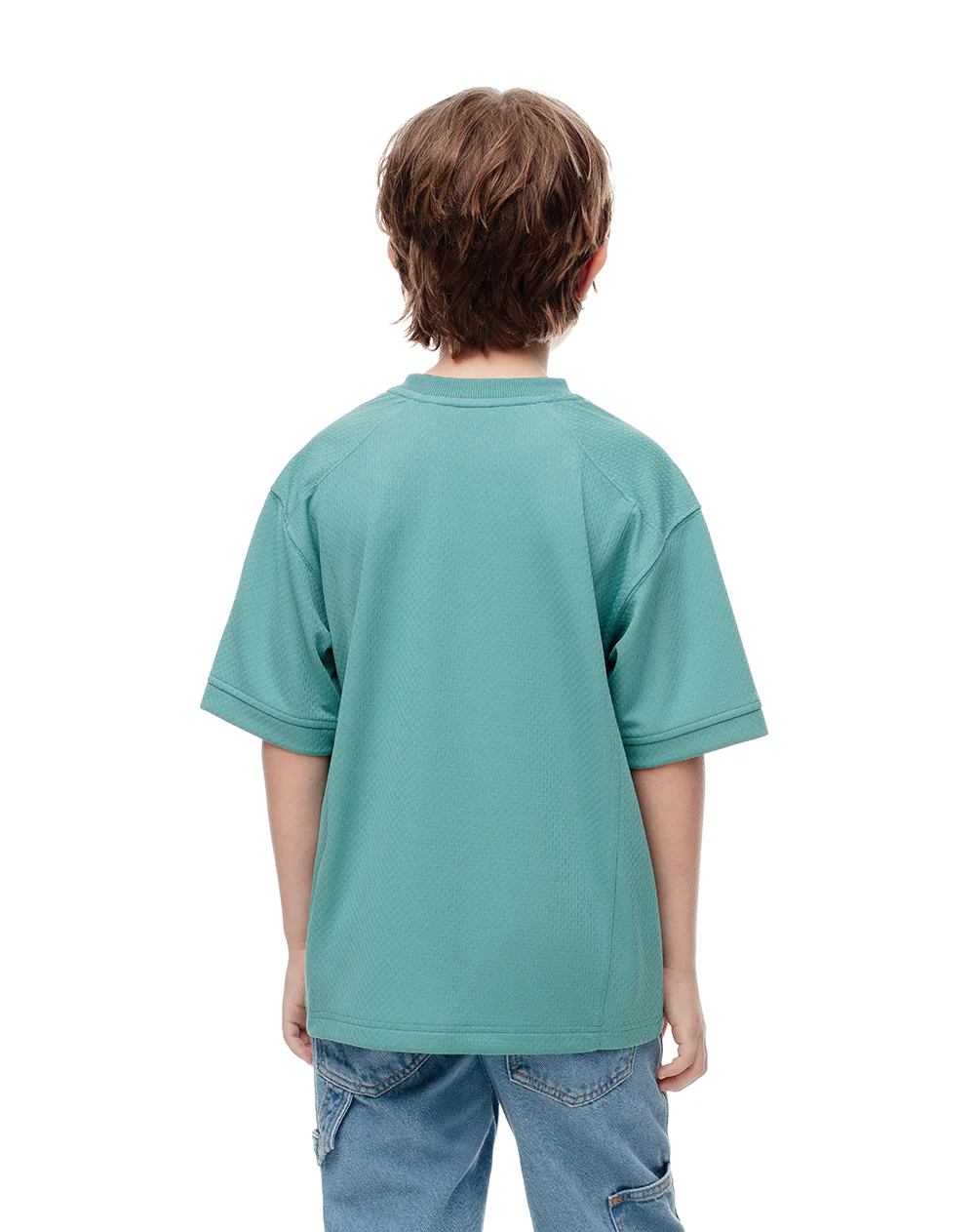 Camiseta regular azul estampado niño - Image 2