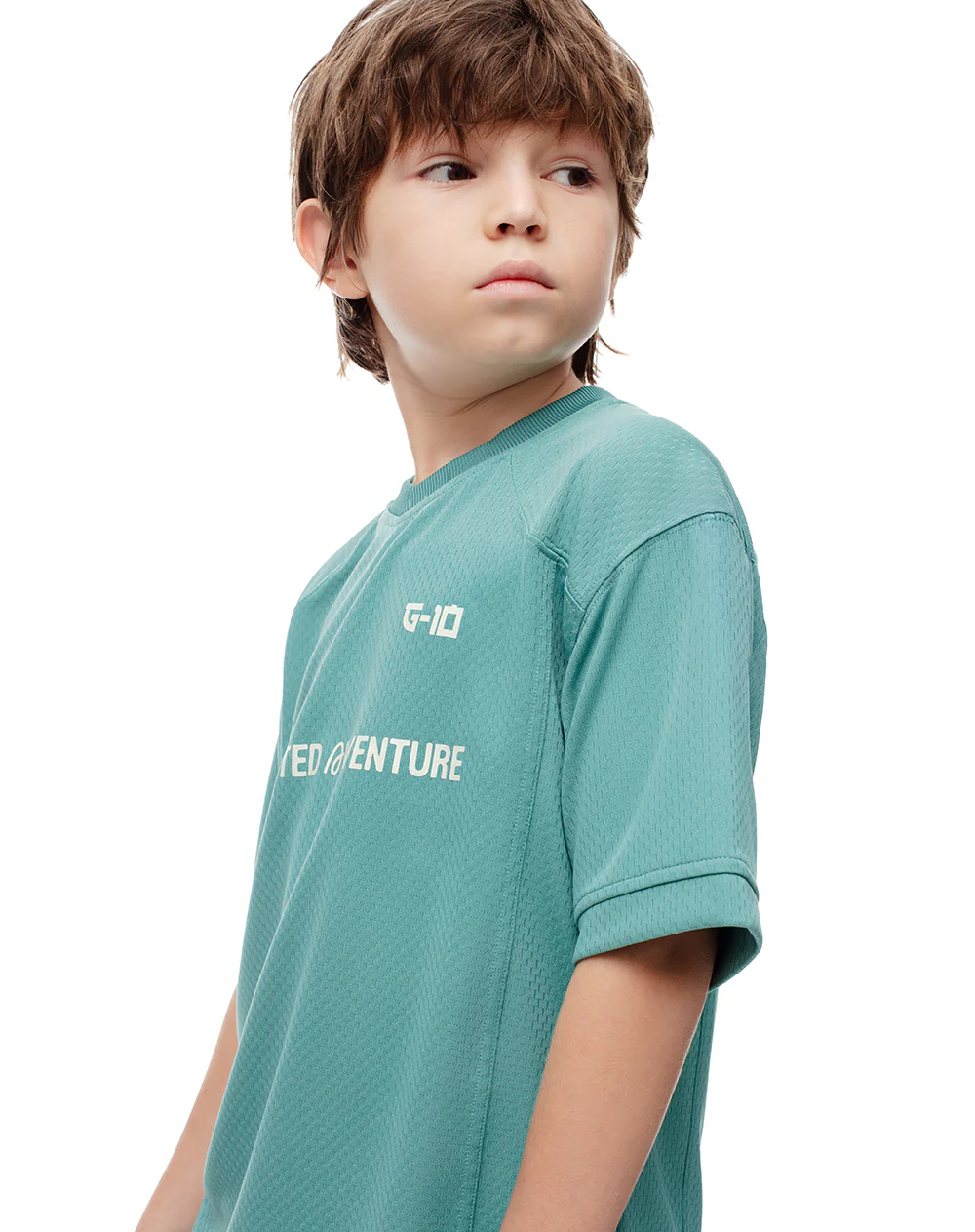 Camiseta regular azul estampado niño - Image 3