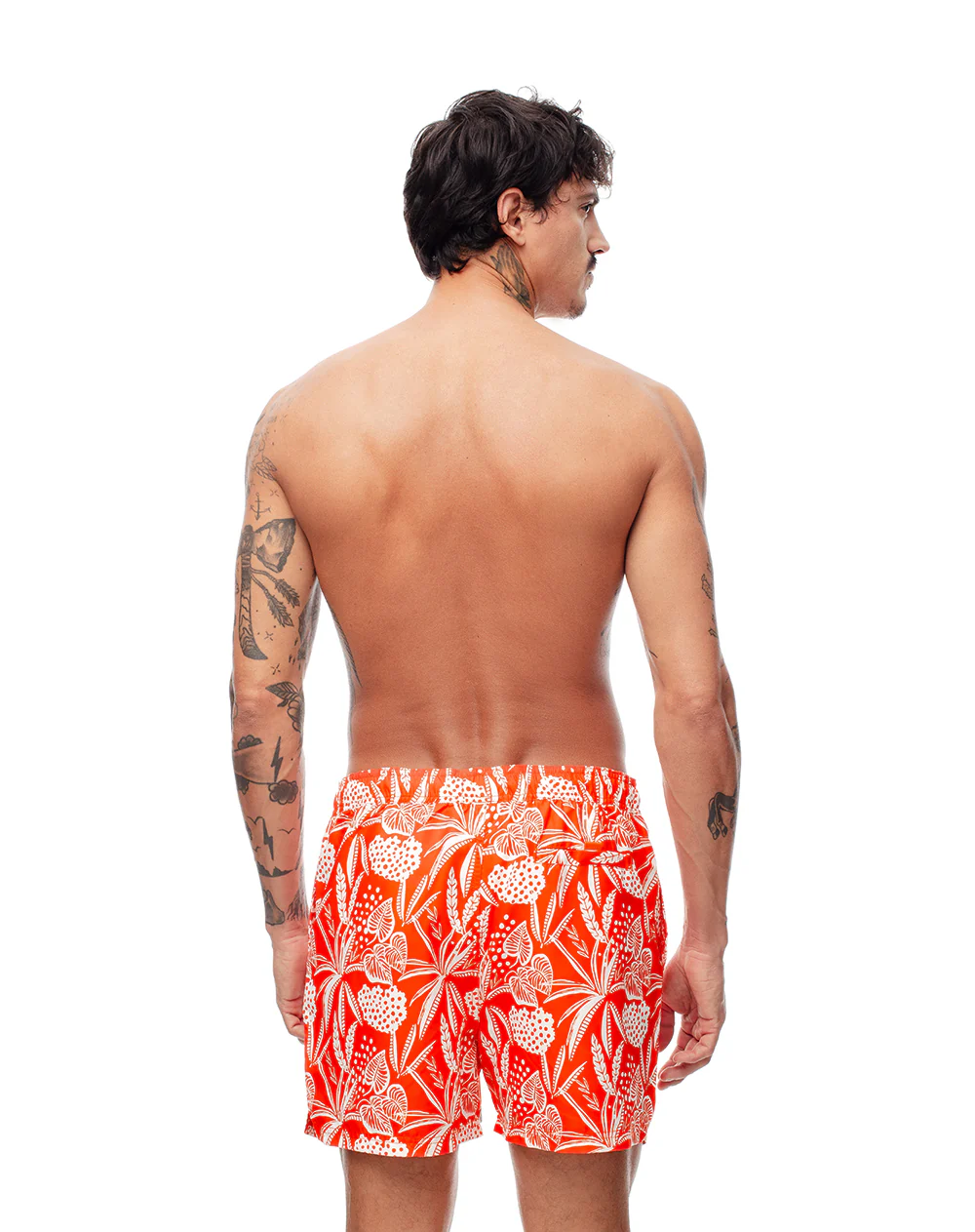Pantaloneta de baño naranja hombre - Image 2