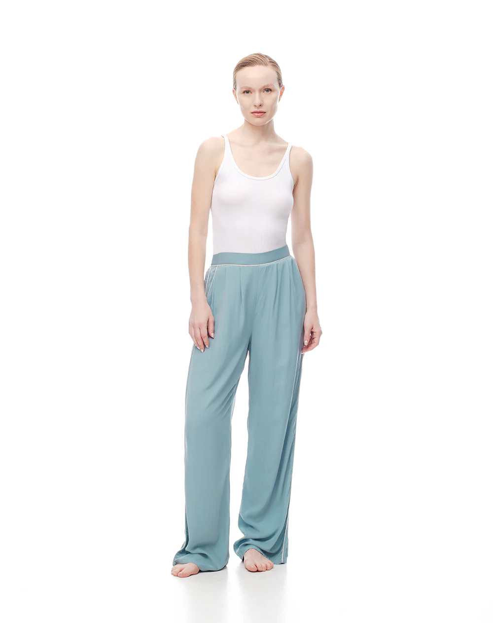 Pantalón de pijama azul mujer