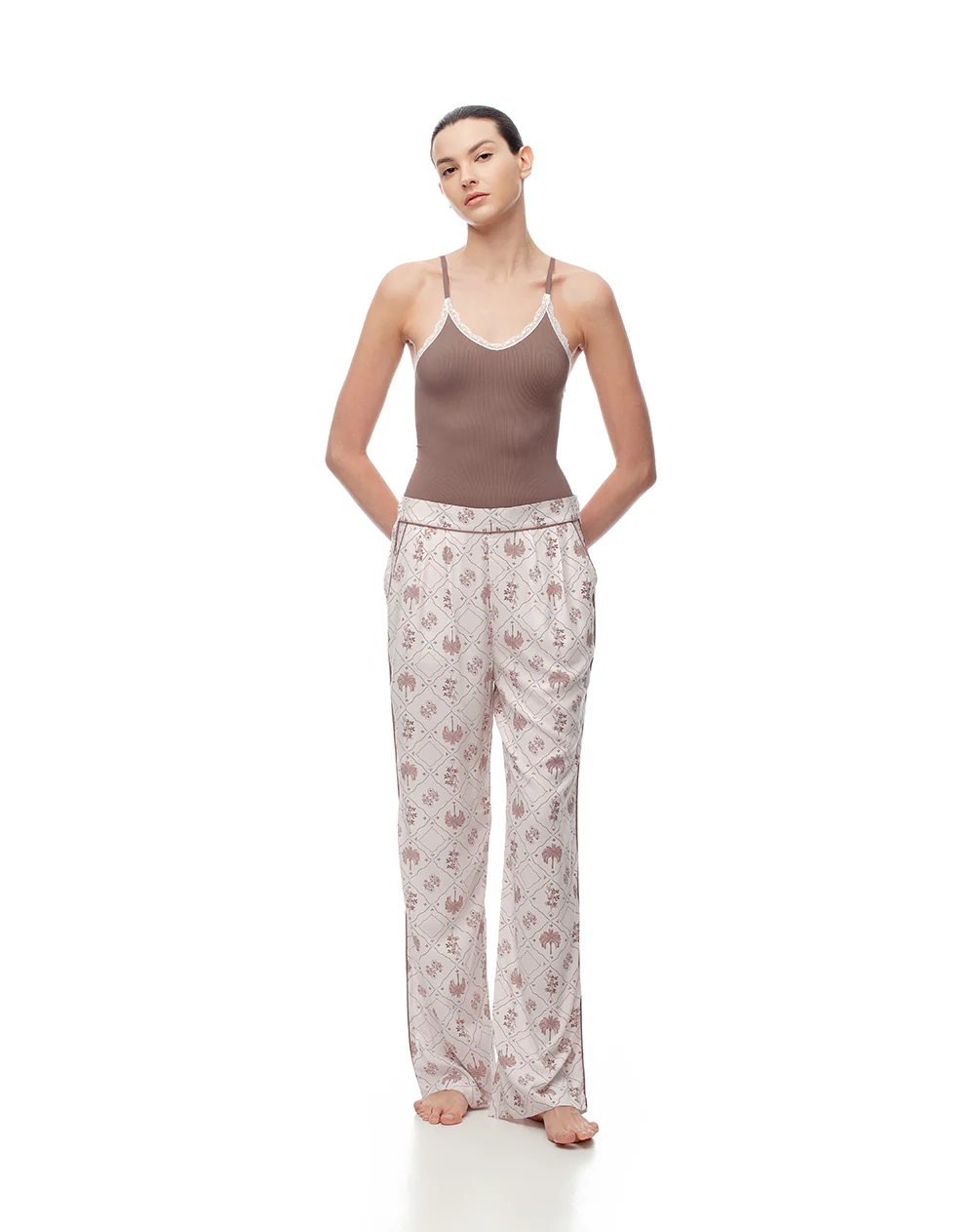 Pantalón de pijama estampado mujer
