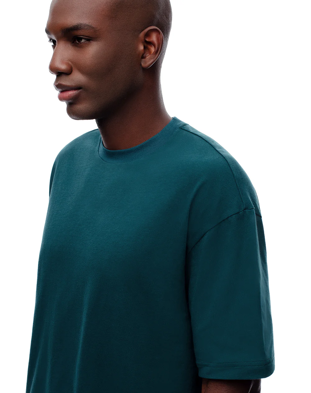 Camiseta relax algodón verde hombre - Image 4
