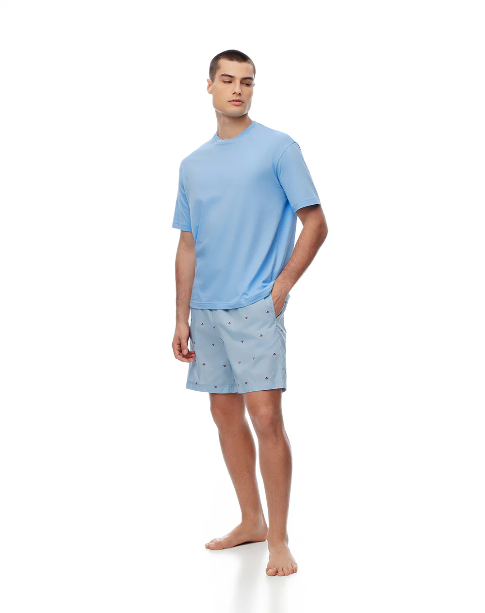 Camiseta relax algodón negra hombre - Image 4