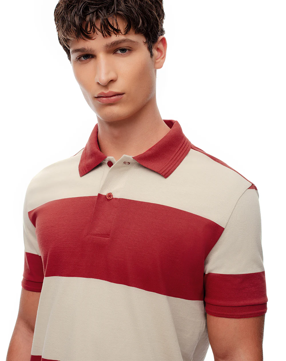 Polo regular algodón rayas hombre - Image 3