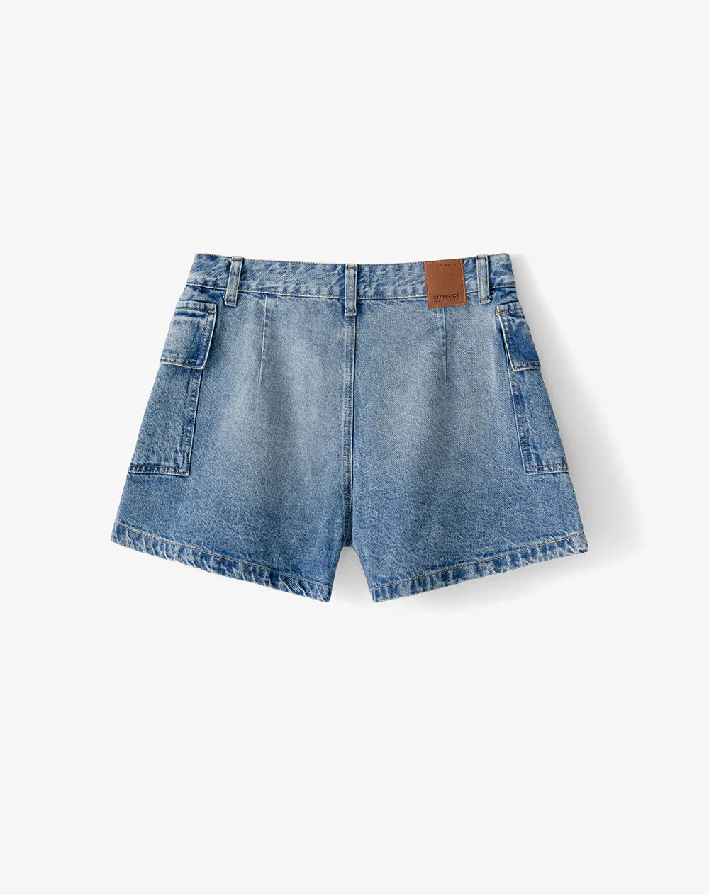 Falda short tiro medio índigo oscuro mujer - Image 2