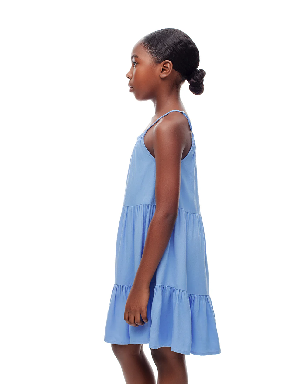 Vestido holgado azul niña - Image 3