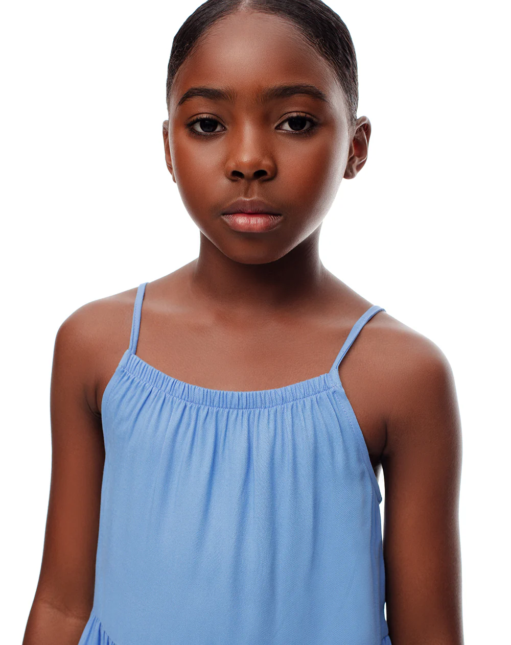Vestido holgado azul niña - Image 4