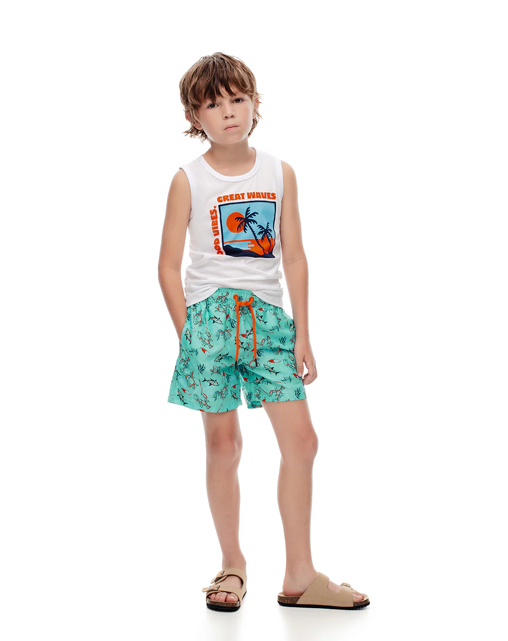 Pantaloneta de baño estampada niño - Image 4