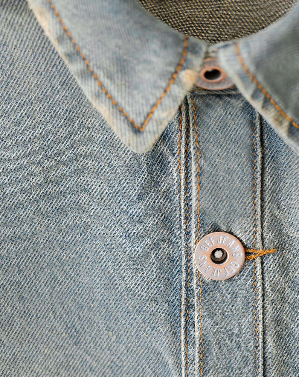 Chaqueta denim estampada índigo medio niño - Image 8