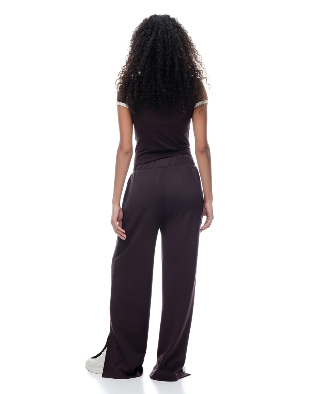 Pantalón tiro alto vino tinto mujer - Image 4