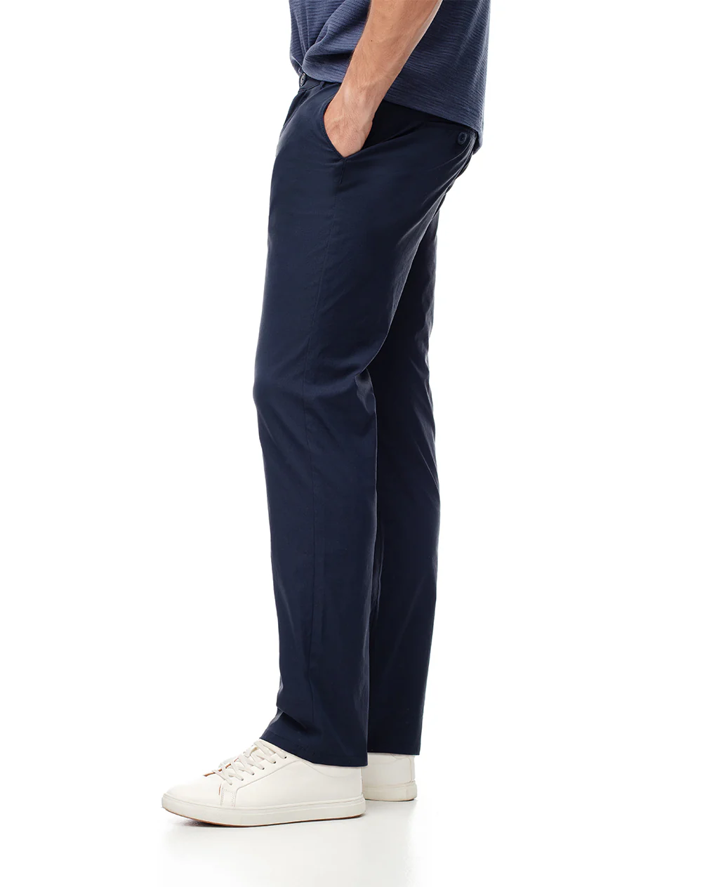 Pantalón chino regular azul hombre - Image 4