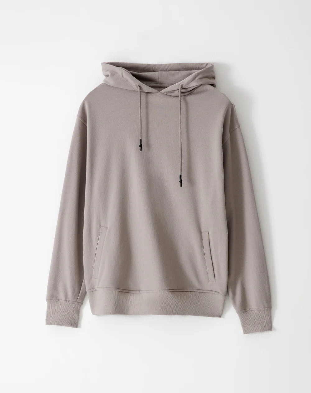 Buzo relax tipo hoddie algodón taupe hombre - Image 6