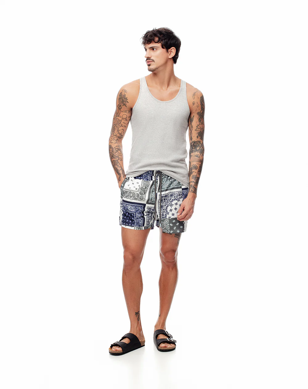 Pantaloneta de baño estampada hombre - Image 4