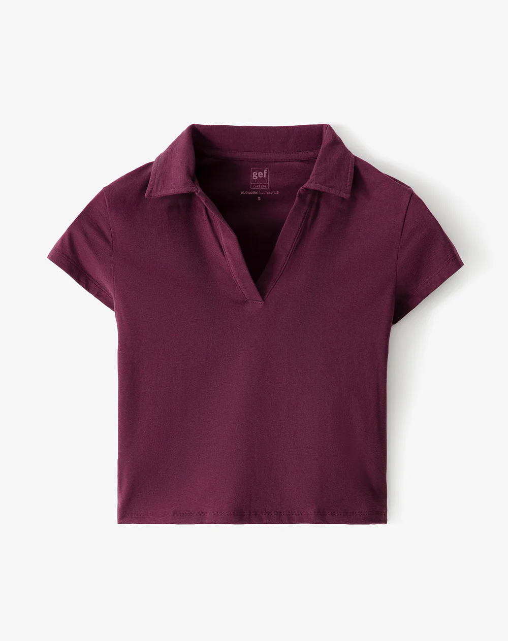 Polo slim algodón vino tinto mujer - Image 5