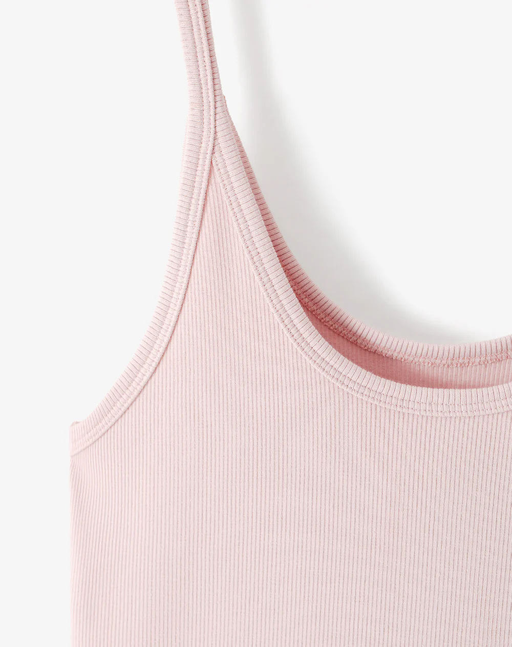Camiseta manga sisa slim rib algodón rosa mujer - Image 7