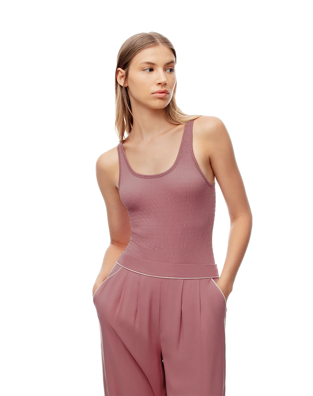 Body seamless malva mujer