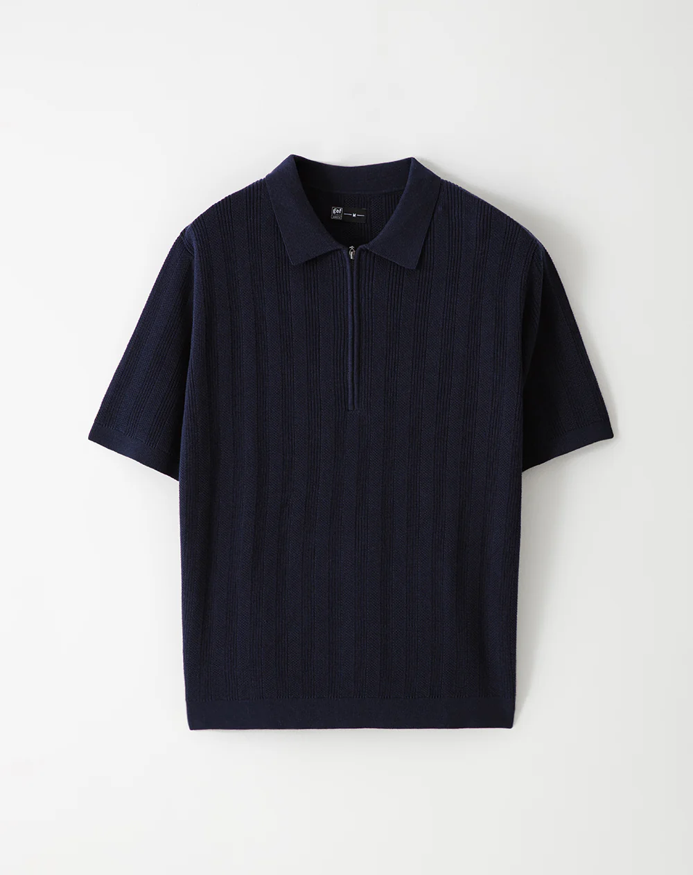 Polo regular tejido de punto algodón azul hombre - Image 5