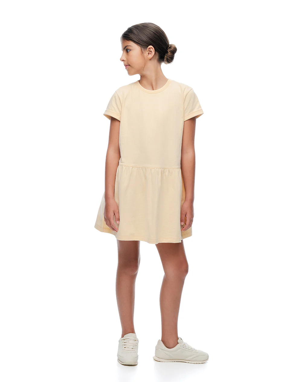 Vestido corto amarillo niña - Image 6