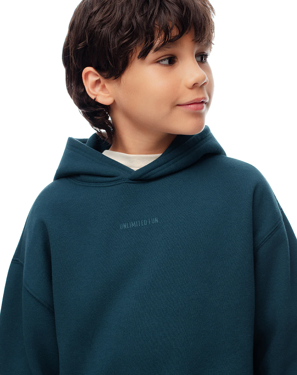 Buzo tipo hoddie verde niño - Image 3