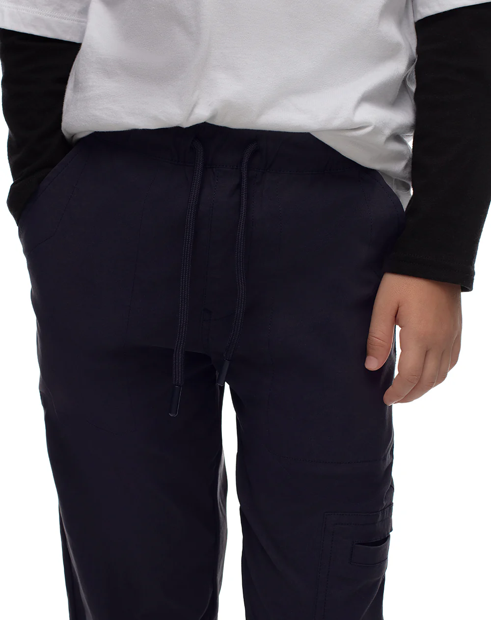 Jogger regular drill azul niño - Image 4