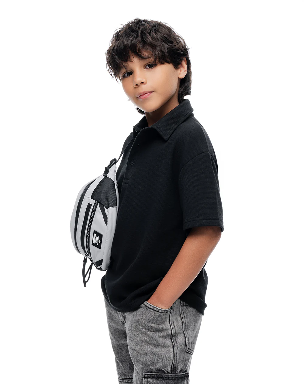 Polo regular negra niño - Image 3