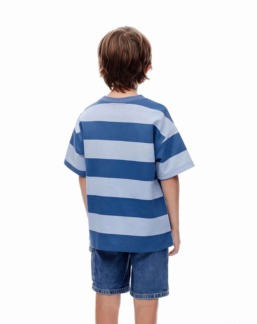 Camiseta regular algodón rayas niño - Image 2