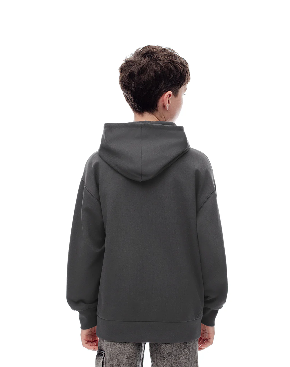 Buzo tipo hoddie gris niño - Image 2