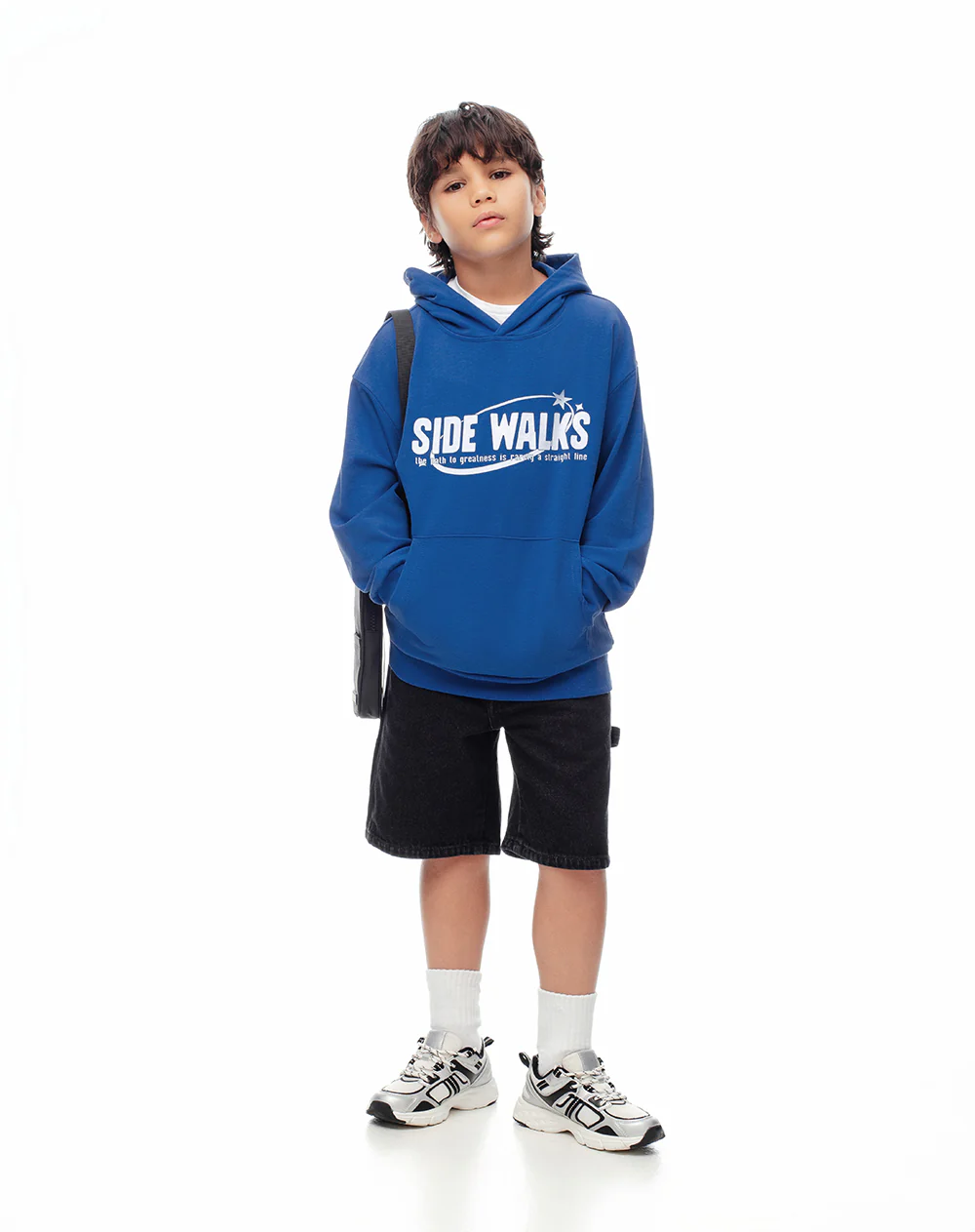 Buzo tipo hoddie azul niño - Image 4