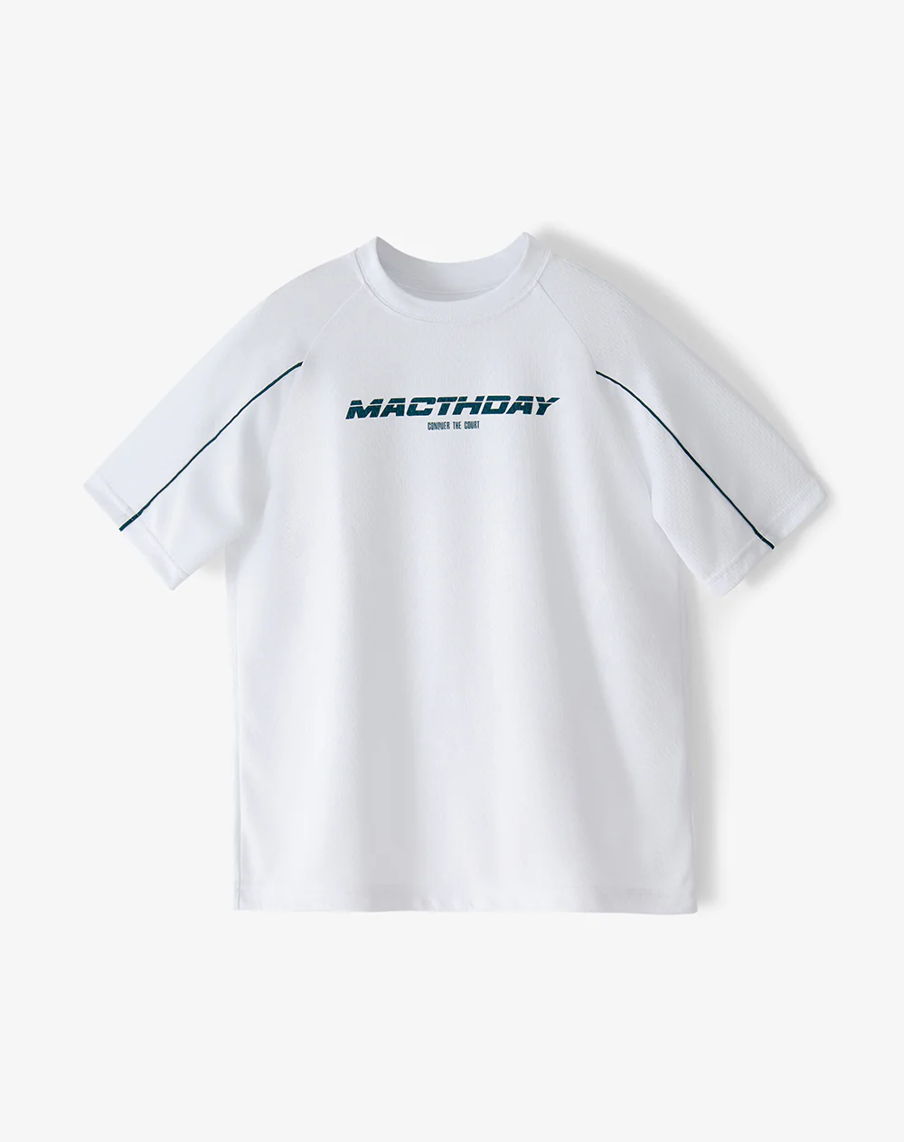 Camiseta regular manga corta blanca niño