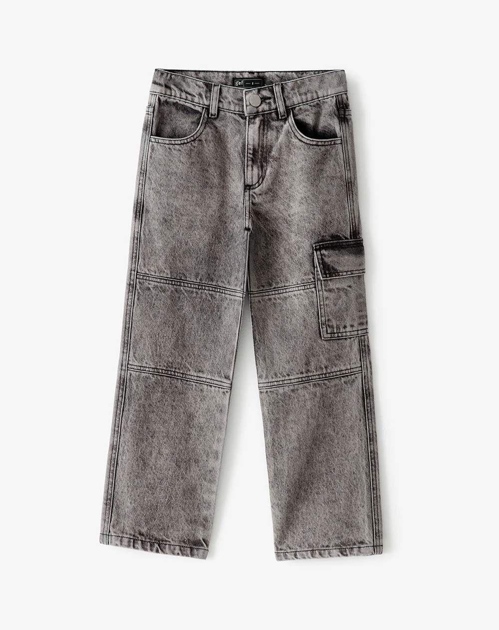 Jean cargo gris niño - Image 7