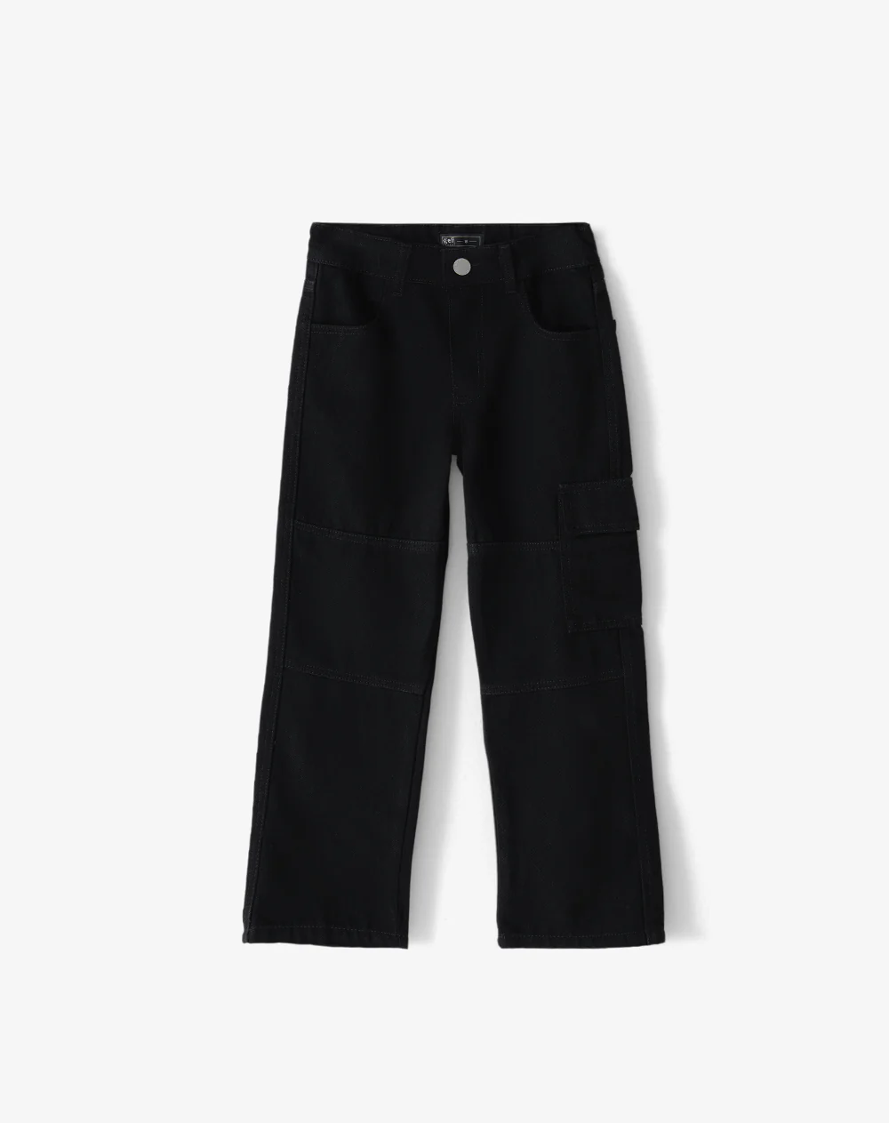Jean regular tiro medio d im negro niño
