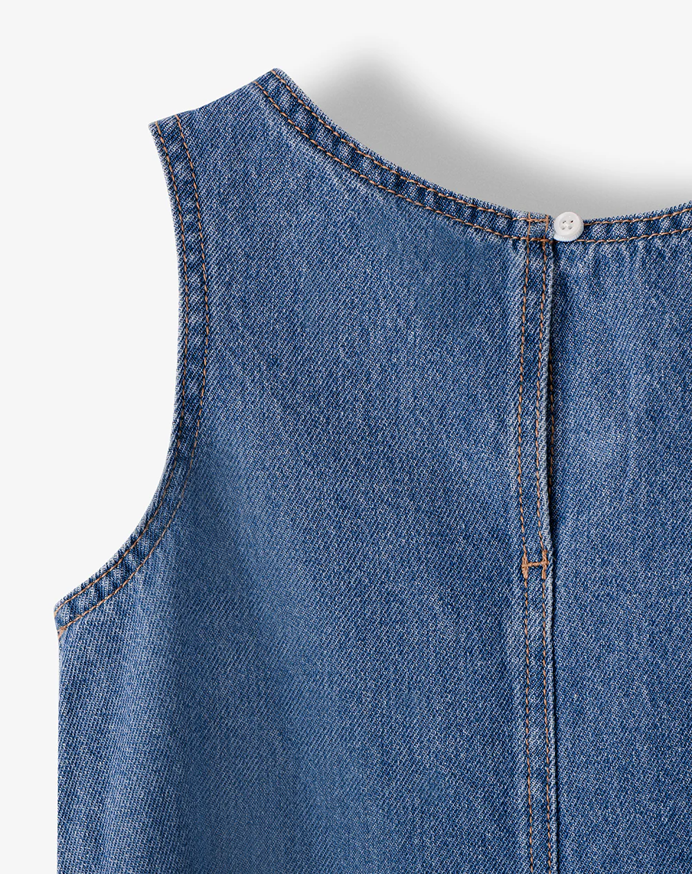 Vestido recto corto índigo medio niña - Image 10