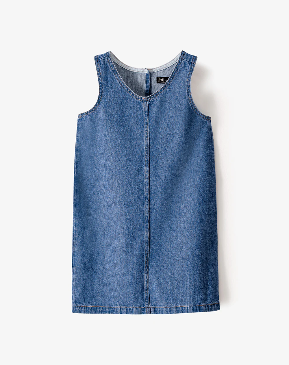 Vestido recto corto índigo medio niña - Image 9