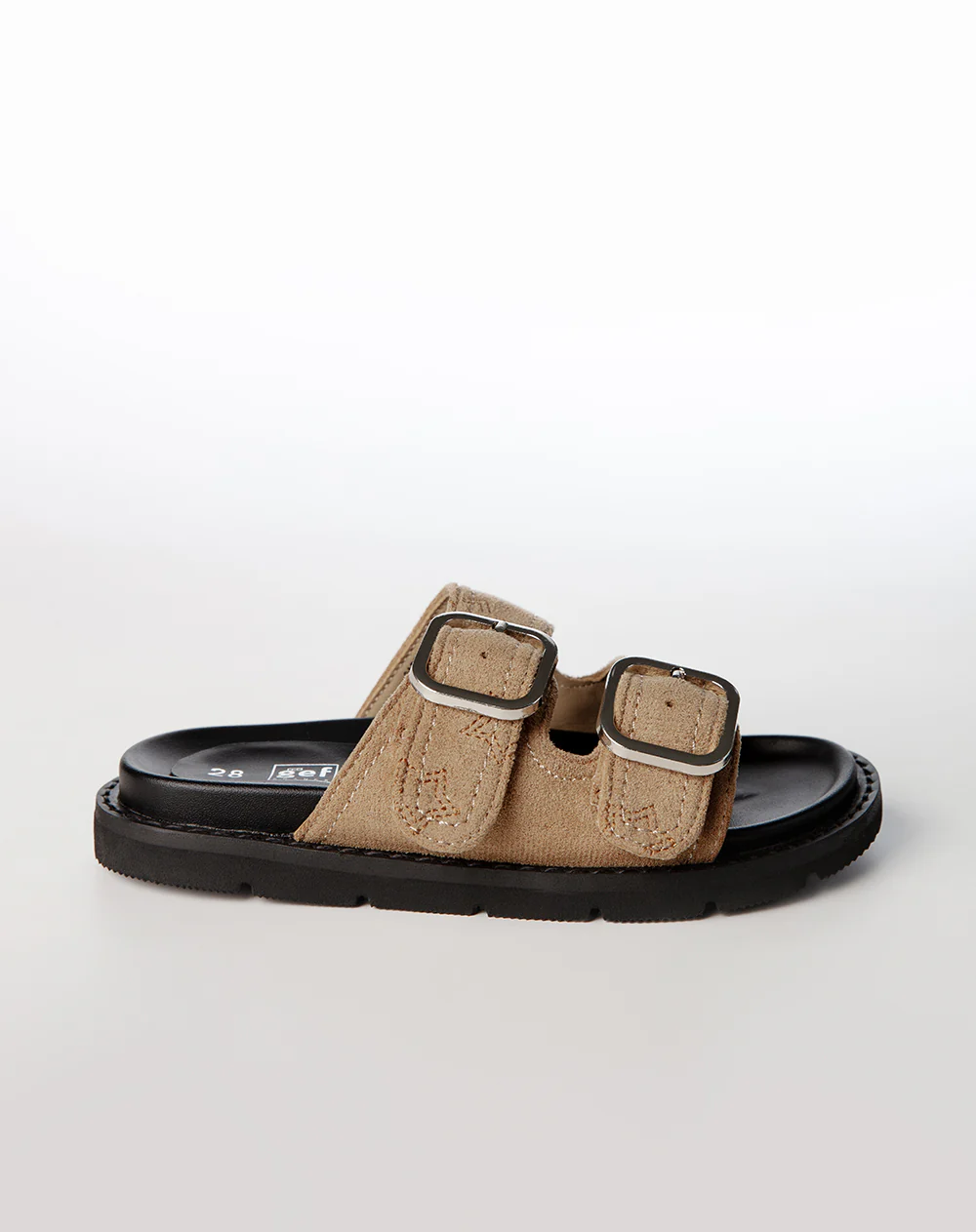 Sandalias beige tipo birkenstock niña - Image 2