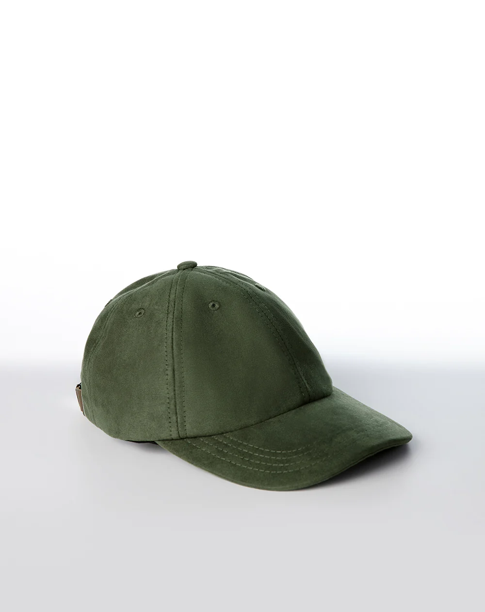 Gorra efecto gamuza verde unisex hombre