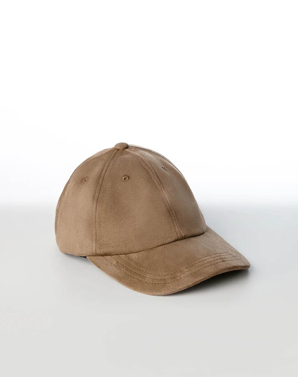 Gorra efecto gamuza caqui unisex hombre
