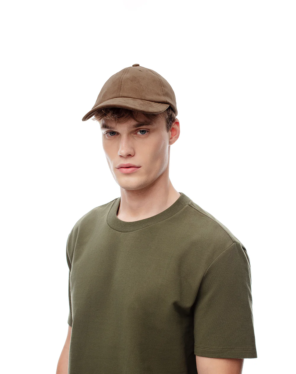 Gorra efecto gamuza caqui unisex hombre - Image 2