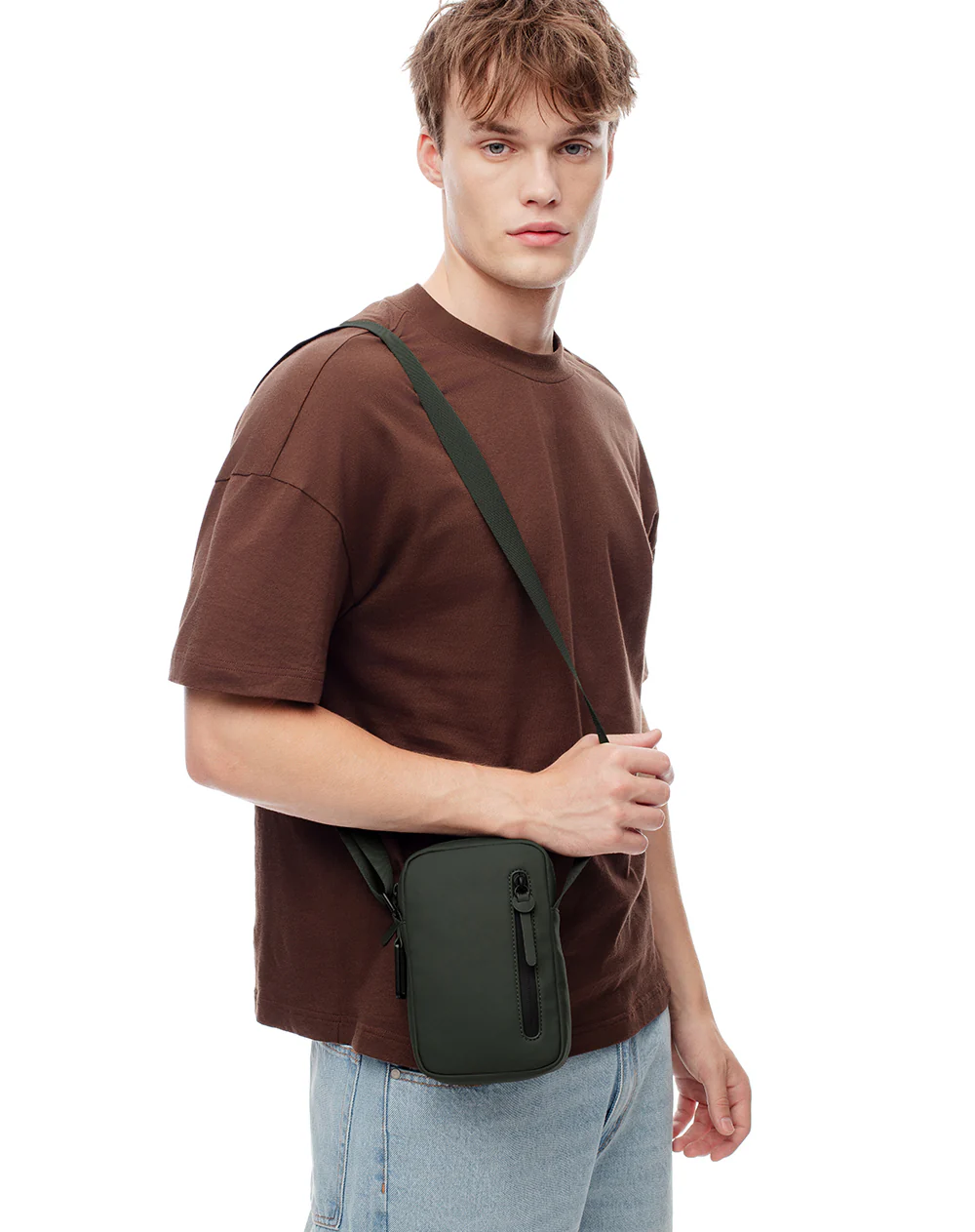 Bolso topo bandolera verde hombre - Image 2