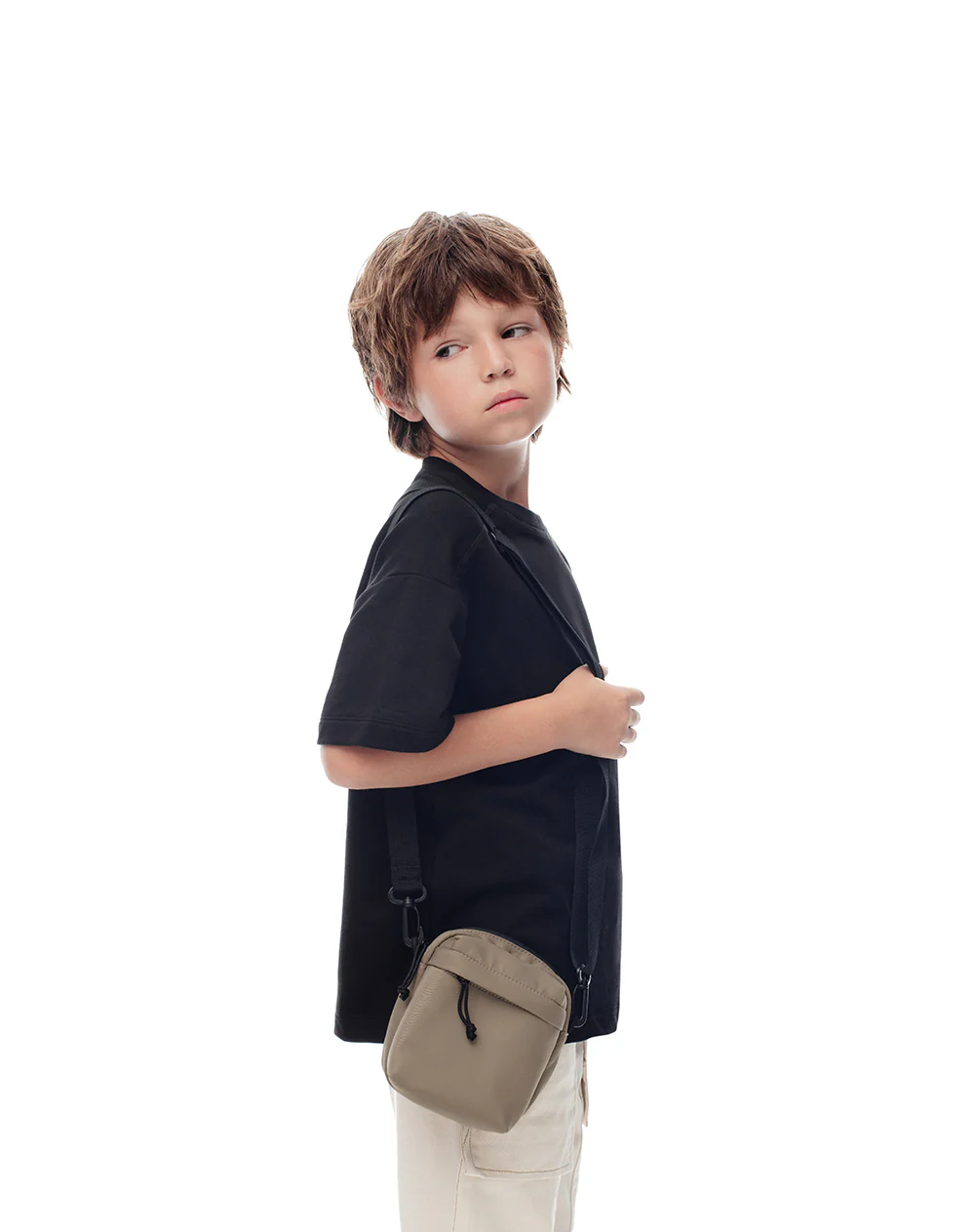 Bolso tipo bandolera taupe niño - Image 2